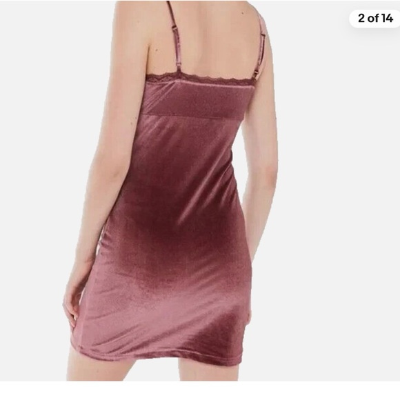 Urban Outfitters Bernadette Velvet Mini Dress - Picture 2 of 5